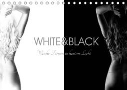 White and Black - Weibliche Formen in hartem Licht (Tischkalender 2020 DIN A5 quer)