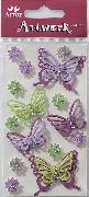 Art-Work: Schmetterlinge lila