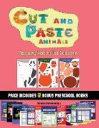 Scissor Skills Kindergarten (Cut and Paste Animals): 20 full-color kindergarten cut and paste activity sheets designed to develop scissor skills in pr