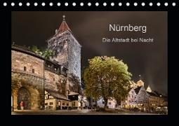 Nürnberg - Die Altstadt bei Nacht (Tischkalender 2020 DIN A5 quer)