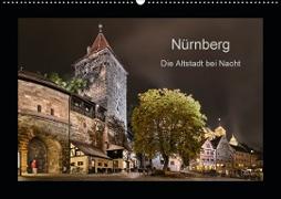 Nürnberg - Die Altstadt bei Nacht (Wandkalender 2020 DIN A2 quer)