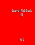 Journal Notebook III