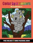 Pre K Worksheets (Color By Number - Animals): 36 Color By Number - animal activity sheets designed to develop pen control and number skills in prescho