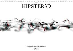HIPSTER3D white - Design der dritten Dimension (Wandkalender 2020 DIN A4 quer)