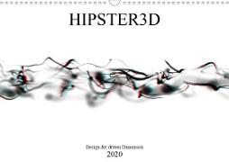 HIPSTER3D white - Design der dritten Dimension (Wandkalender 2020 DIN A3 quer)