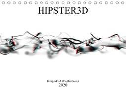 HIPSTER3D white - Design der dritten Dimension (Tischkalender 2020 DIN A5 quer)