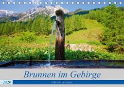 Brunnen im Gebirge (Tischkalender 2020 DIN A5 quer)