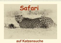 Safari - auf Katzensuche (Wandkalender 2020 DIN A3 quer)