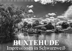 Buxtehude Impressionen in Schwarzweiß (Wandkalender 2020 DIN A3 quer)
