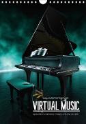 VIRTUAL MUSIC - Musikinstrumente in Hyperrealistischen Illustrationen (Wandkalender 2020 DIN A4 hoch)