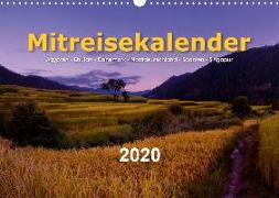 Mitreisekalender 2020 Ägypten - Bhutan - Dänemark - Norddeutschland - Spanien - Singapur (Wandkalender 2020 DIN A3 quer)
