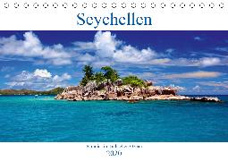 Seychellen - Paradies im Indischen Ozean (Tischkalender 2020 DIN A5 quer)