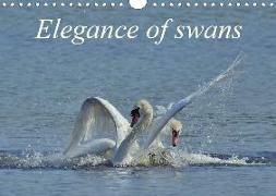 Elegance of swans (Wall Calendar 2020 DIN A4 Landscape)