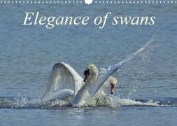 Elegance of swans (Wall Calendar 2020 DIN A3 Landscape)