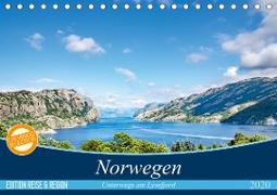 Norwegen - Unterwegs am Lysefjord (Tischkalender 2020 DIN A5 quer)