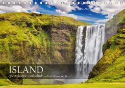 Island - Spektakuläre Landschaft aus Feuer, Wasser und Eis (Tischkalender 2020 DIN A5 quer)