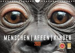 MENSCHEN-AFFEN-KINDER (Wandkalender 2020 DIN A4 quer)