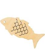 Miracle of Jesus Wooden Fish (Pkg. of 10 ) (2 3/4 In. X 1 1/4 In.)