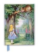FLAME TREE Notizbuch Kunst mit Magnetverschluss, Alice And The Cheshire Cat John Tenniel