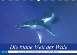 Die blaue Welt der Wale (Wandkalender 2020 DIN A2 quer)