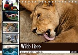 Wilde Tiere - Die schönsten Portraits (Tischkalender 2020 DIN A5 quer)