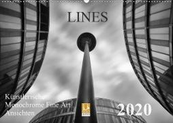 LINES - Künstlerische Monochrome Fine Art Ansichten (Wandkalender 2020 DIN A2 quer)