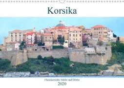 Korsika - Charakterstarke Städte und Dörfer (Wandkalender 2020 DIN A3 quer)