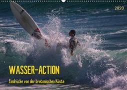 Wasser-Action - Eindrücke von der bretonischen Küste (Wandkalender 2020 DIN A2 quer)