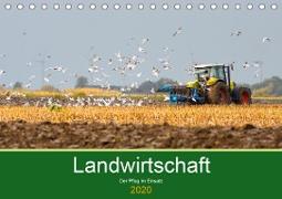 Landwirtschaft - Der Pflug im Einsatz (Tischkalender 2020 DIN A5 quer)