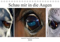 Schau mir in die Augen - magische Augenblicke mit Pferden (Tischkalender 2020 DIN A5 quer)