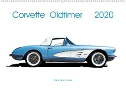 Corvette Oldtimer 2020 (Wandkalender 2020 DIN A2 quer)