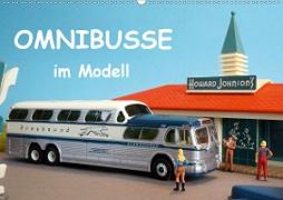 Omnibusse im Modell (Wandkalender 2020 DIN A2 quer)