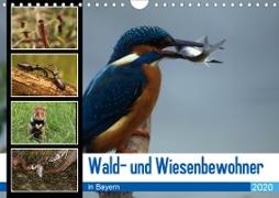 Wald- und Wiesenbewohner in Bayern 2020 (Wandkalender 2020 DIN A4 quer)