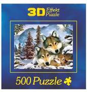 3D Puzzle Motiv: Wolf Harmony 500 Teile