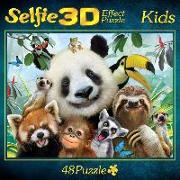 Selfie 3D Effect Puzzle Kids. Motiv Panda 48 Teile