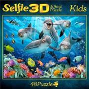 Selfie 3D Effect Puzzle Kids Motiv Delfin 48 Teile