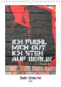 Berlin Street Art (Wandkalender 2020 DIN A4 hoch)