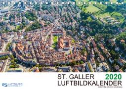 Luftbildkalender St. Gallen 2020CH-Version (Tischkalender 2020 DIN A5 quer)