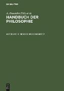 Handbuch der Philosophie, Abteilung III, Mensch und Charakter