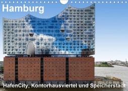 Hamburg. HafenCity, Kontorhausviertel und Speicherstadt. (Wandkalender 2020 DIN A4 quer)