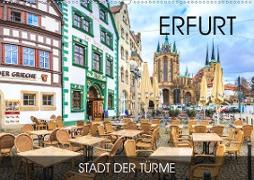 Erfurt - Stadt der Türme (Wandkalender 2020 DIN A2 quer)