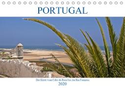 Portugal - Die Küste vom Cabo da Roca zur Ria Formosa (Tischkalender 2020 DIN A5 quer)