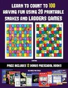 Counting (Learn to count to 100 having fun using 20 printable snakes and ladders games): A full-color workbook with 20 printable snakes and ladders ga