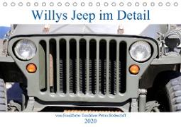 Willys Jeep im Detail vom Frankfurter Taxifahrer Petrus Bodenstaff (Tischkalender 2020 DIN A5 quer)