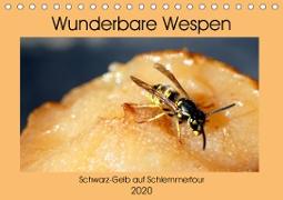 Wunderbare Wespen - Schwarz-Gelb auf Schlemmertour (Tischkalender 2020 DIN A5 quer)