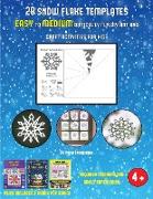 DIY Paper Snowflakes (28 snowflake templates - easy to medium difficulty level fun DIY art and craft activities for kids): Arts and Crafts for Kids