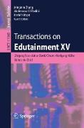 Transactions on Edutainment XV