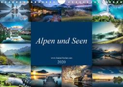 Alpen und Seen (Wandkalender 2020 DIN A4 quer)