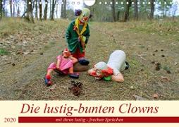 Die lustig-bunten Clowns (Wandkalender 2020 DIN A4 quer)