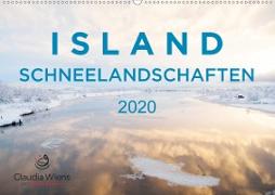 ISLAND - Schneelandschaften (Wandkalender 2020 DIN A2 quer)